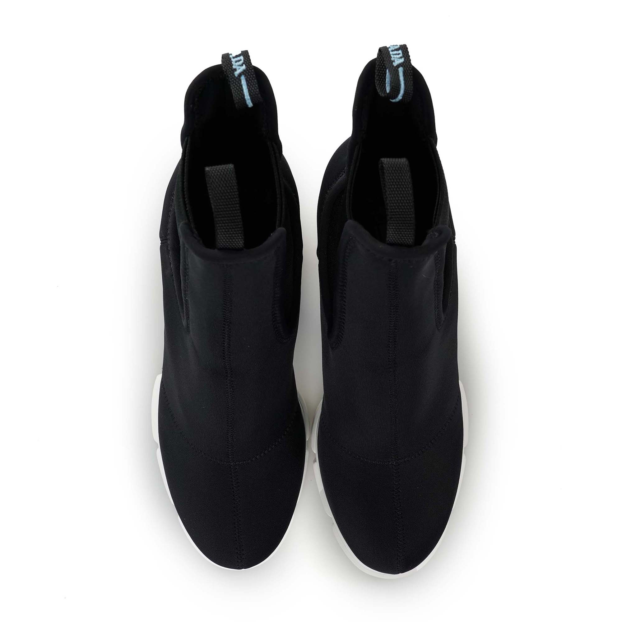 Prada - Black Neoprene Scuba Ankle Boots